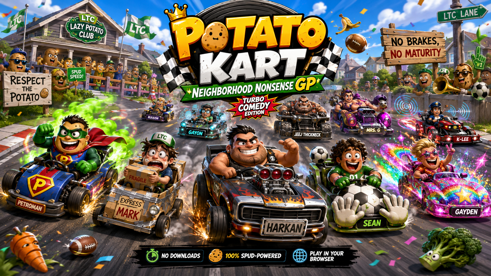 Potato Kart: Neighborhood Nonsense GP